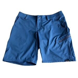 NRS Women's Size 6 Guide Born On the River Shorts Teal Blue Stretch Zip Cargo